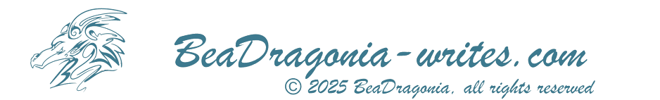 BeaDragonia-writes.com copyright banner
